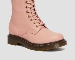 Boot Dr. Martens 1460 Women's Pascal Gold Eyelet Lace Up Boots 'Peach Beige' 55D2DSH90DD8C2GS