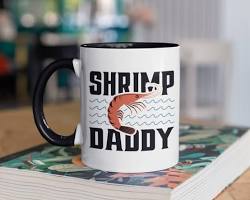 mug with a shrimp designの画像