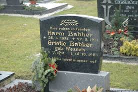 Grab von Grietje Bakker (geb. Wessels) (01.05.1911-16.10.1983 ...