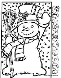 Image result for coloring book snowmen
