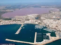 Image result for pics of pink colored lakes around the world