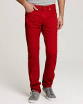 Mens red jeans