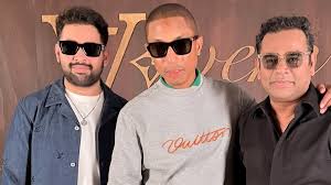 AR Rahman bonds with American musician Pharrell Williams at Paris Fashion Week