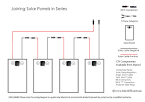 Wiring solar panels in series