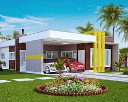 Imagem de Cobertura plana em uma casa americana moderna