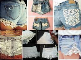 Resultado de imagem para diy customização de shorts