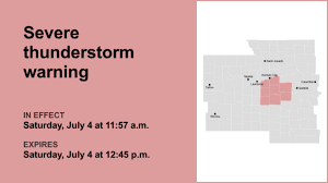 Update: Severe thunderstorm warning in place for the Kansas City area Saturday afternoon