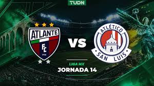 Atlante y Atlético de San Luis antes del partido de Liga MX