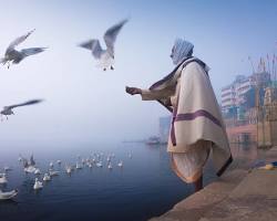 Image of Varanasi, India in winter