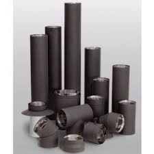 Ventis 6 Inch Double Wall Black Pipe - VDB-6 | HVACDirect.com