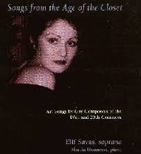 Cover from Elif Savas&#39; &quot;Songs From The Age Of The Closet&quot; and link - elifsavassongscdcvr