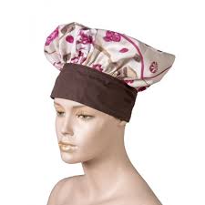 Brigitte hat. Mushroom-shaped hat, ideal complement to give an original touch to your apron. Made of twill fabric. - brigitte-hat