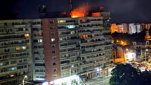 Russia denounced after drone hits Romanian apartment building