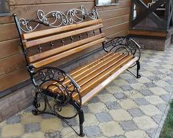 Изображение: кованые скамейки