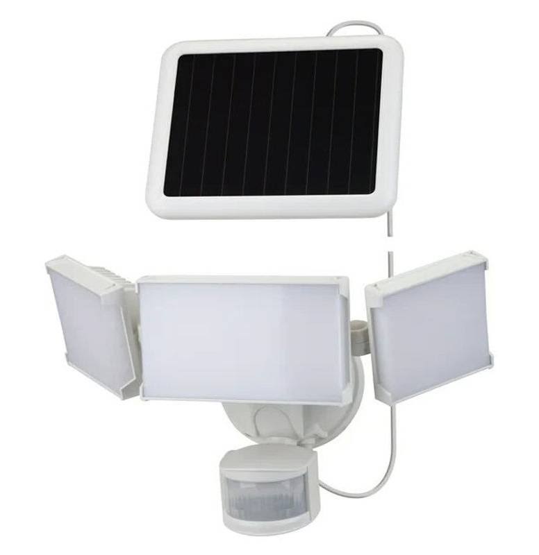 Hyper Tough Solar Three Head LED Motion Sensing Security Flood Light