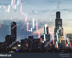 Image of Chicago skyline with a person holding up an ID card