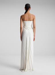 A.L.C. Bianca Strapless Pleated Maxi Dress | ALCltd.com