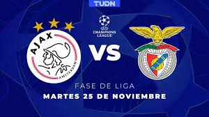 Ajax vs Benfica | Horario y dónde ver el partido de Champions League