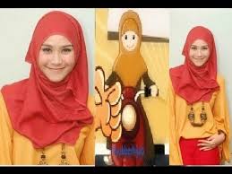 Hasil gambar untuk tutorial hijab paris