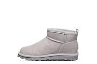 Pale Grey Bearpaw Womens Shorty Exotic Water Resistant Fur Boot | Rack Room Shoes