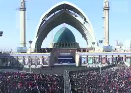 انتقال پیکر رهبر شهید به جایگاه وداع (عکس)