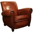 Leather club chairs