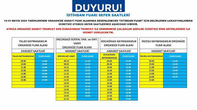 Büyükşehir'den dev İstihdam Fuarına ücretsiz ulaşım desteği İhlas Haber Ajansı