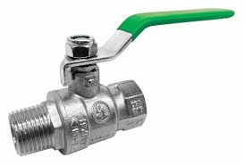 Ball Valve, Lead-Free Nickel Plated Brass, Inline, 2-Piece ...