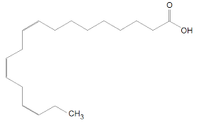 Image result for Linoleic acid formula