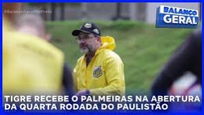 Tigre recebe o Palmeiras na abertura da quarta rodada do Paulistão 2026