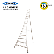 Werner Adjustable Tripod Ladder 11 Tread – Forlezer