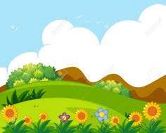 Image of Sunday school wallpaper with creation story scene