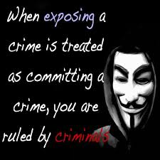 When exposing a crime is treated as committing a crime, you are ... via Relatably.com