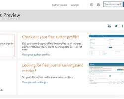 Image of Scopus website