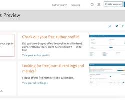 Image of Scopus website