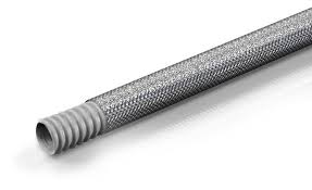 Купить гофрированные рукава PTFE AISI 304 с одной оплеткой в СПб