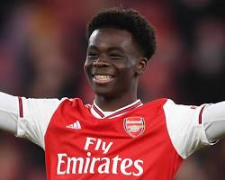 Image of Bukayo Saka Arsenal Football Player