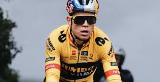 Wout Van Aert Celebrates Victory at Tour des Flandres with Champagne Pouring