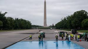 Trump orders new, blue surface for Washington's Reflecting Pool