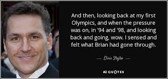 Elvis Stojko quote: And then, looking back at my first Olympics ... via Relatably.com