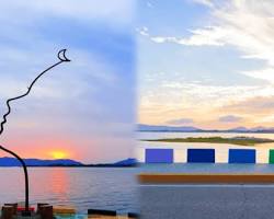 경남 사천시 명소 풍경 삼천포대교 사천바다케이블카 무지개해안도로, AI로 생성