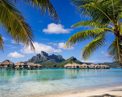 Image de Bora Bora pendant la saison sèche