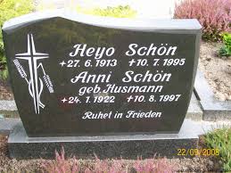 Grab von Anni Schön (geb. Husmann) (24.01.1922-10.08.1997 ...