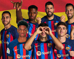 Image of Barcelona Football team, Spain