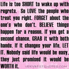 Great Inspirational life quotes ~ Life is too short to wake up ... via Relatably.com