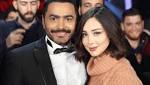 تامر حسني وزوجته يؤديان مناسك