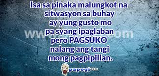 Malungkot Love Quotes - Papogi a collections of Tagalog Love ... via Relatably.com