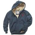 Fur lined mens hoodie