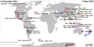 Worldwide Earthquake Report - May 2, 2026