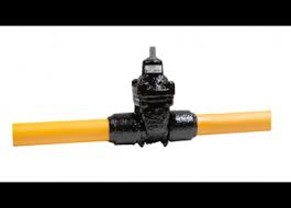 Resilient seated gate valve for gas with PE pipe ends
